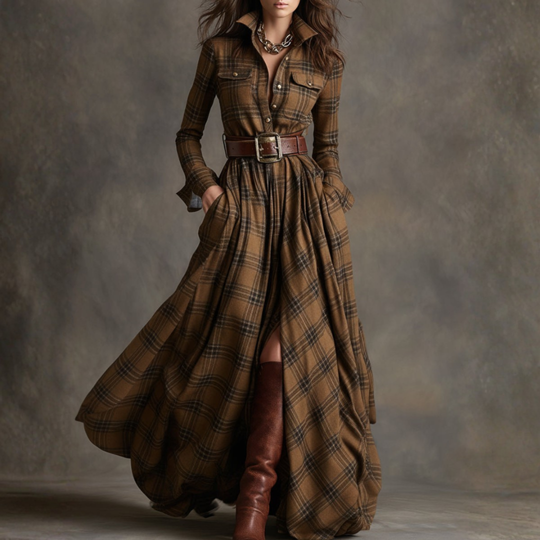 Beatrice® | Maxi Dress Retrò a Quadri