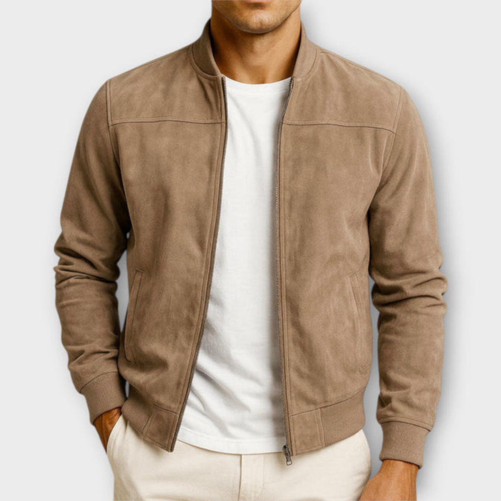 Leonardo® | Giacca da Uomo in Pelle Scamosciata