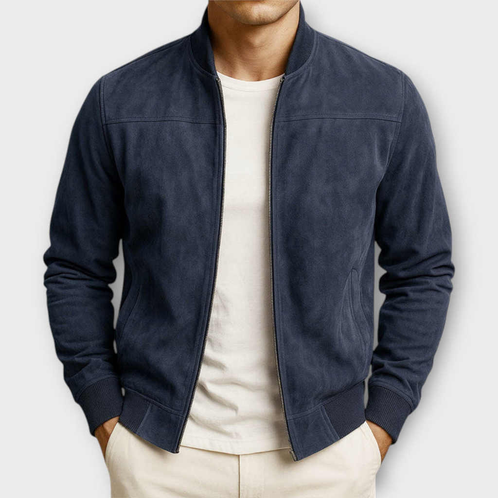 Leonardo® | Giacca da Uomo in Pelle Scamosciata