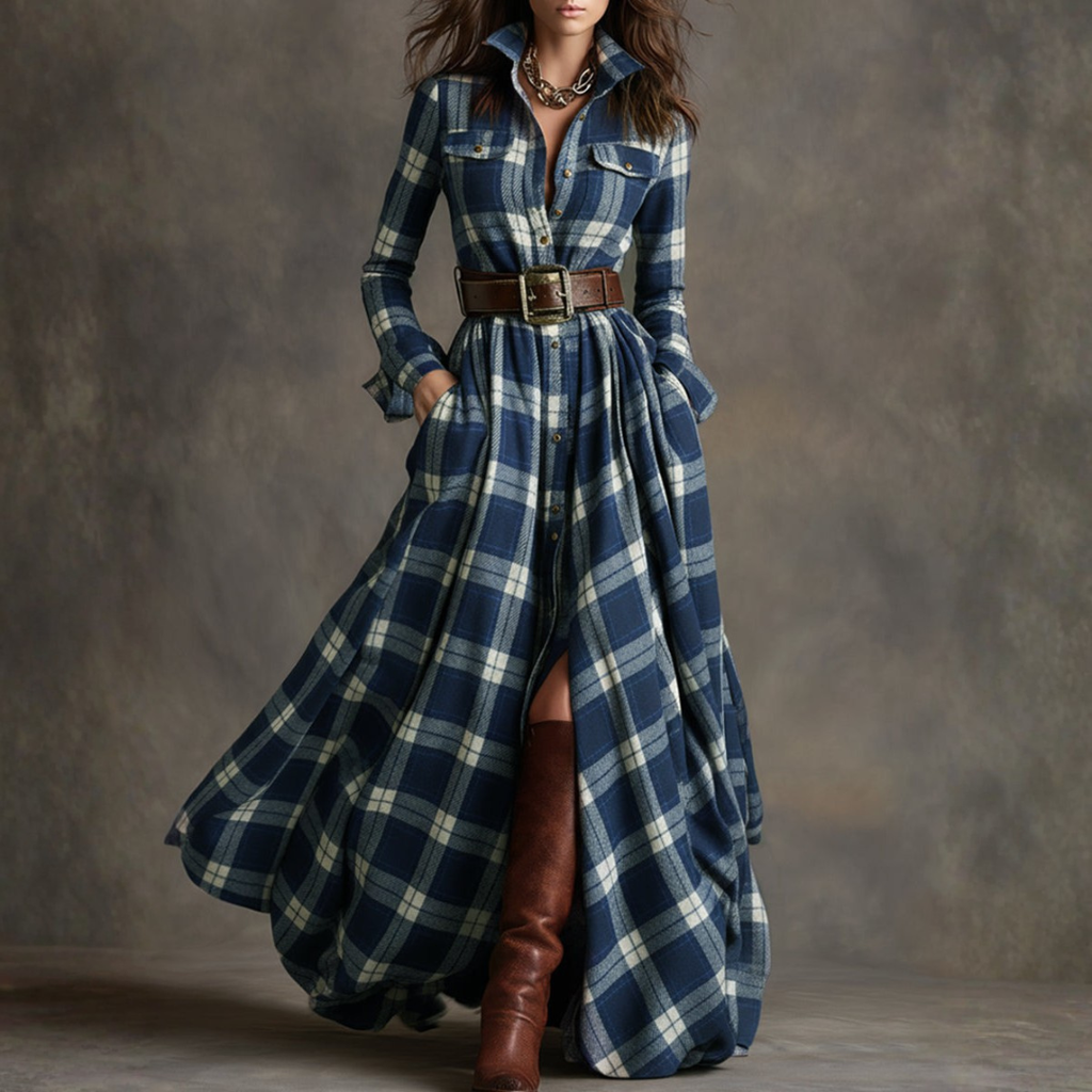 Beatrice® | Maxi Dress Retrò a Quadri