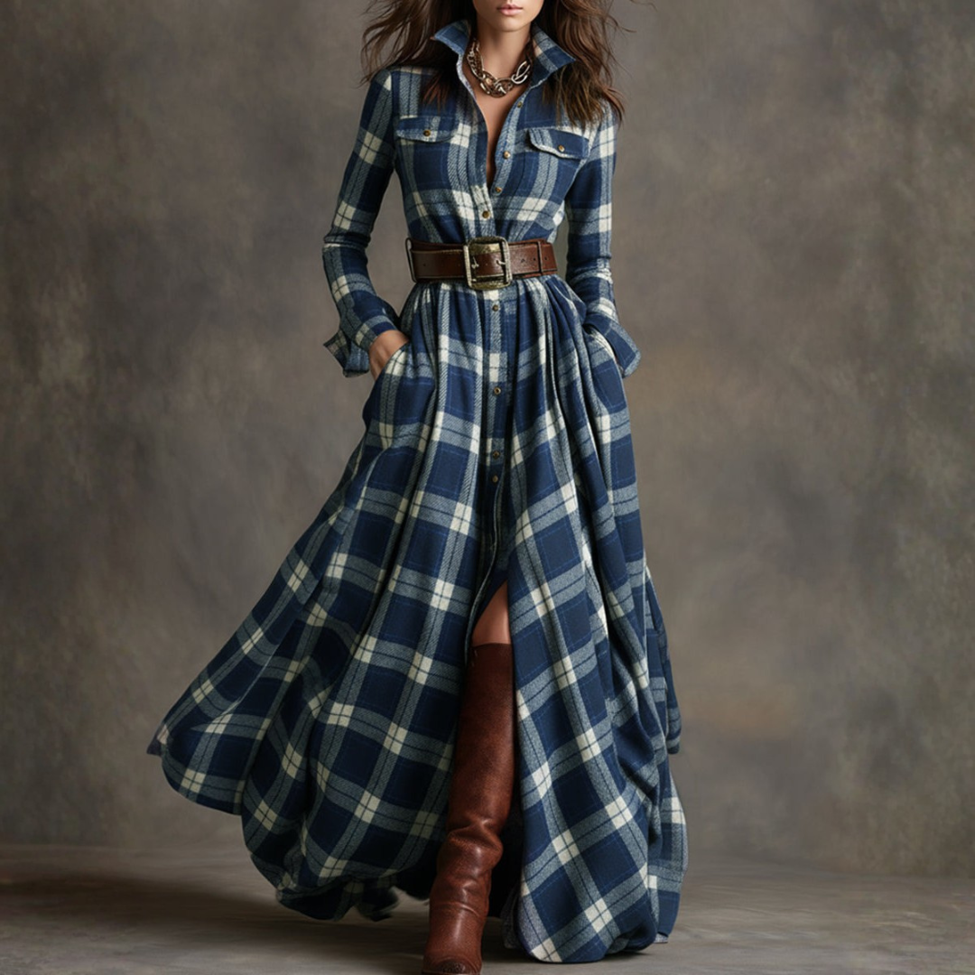 Beatrice® | Maxi Dress Retrò a Quadri