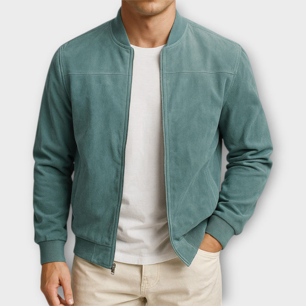 Leonardo® | Giacca da Uomo in Pelle Scamosciata