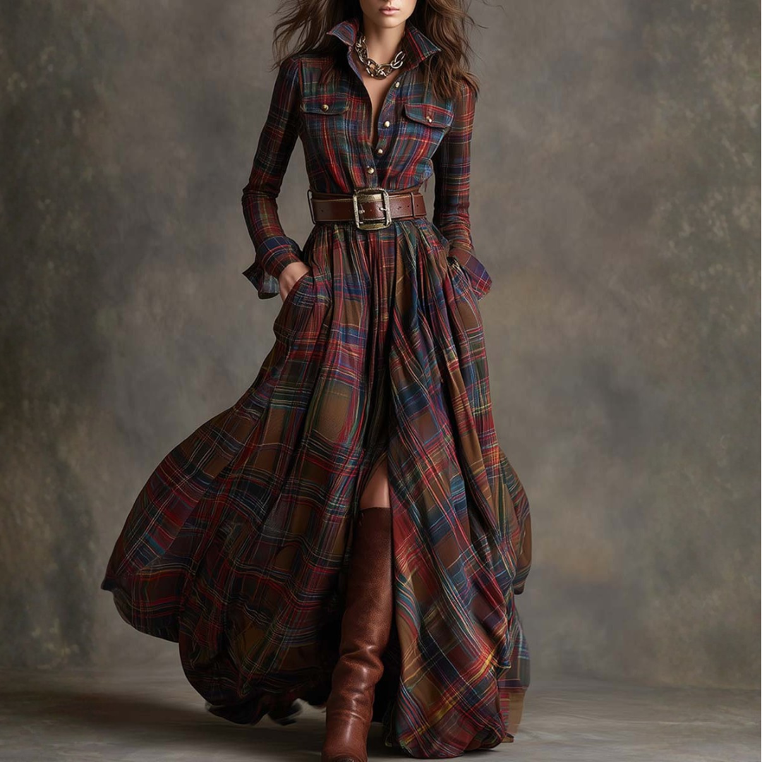 Beatrice® | Maxi Dress Retrò a Quadri