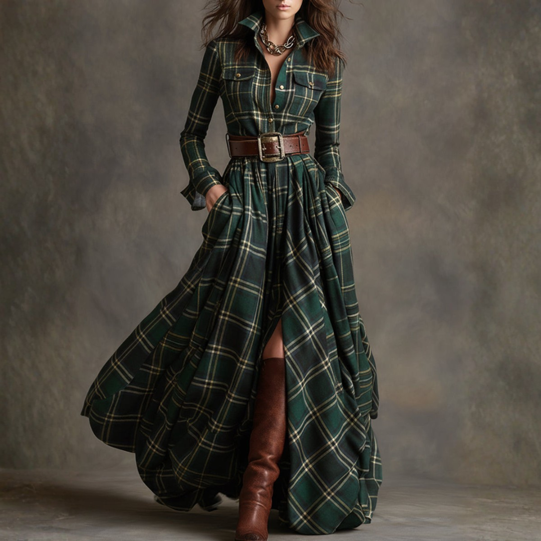 Beatrice® | Maxi Dress Retrò a Quadri