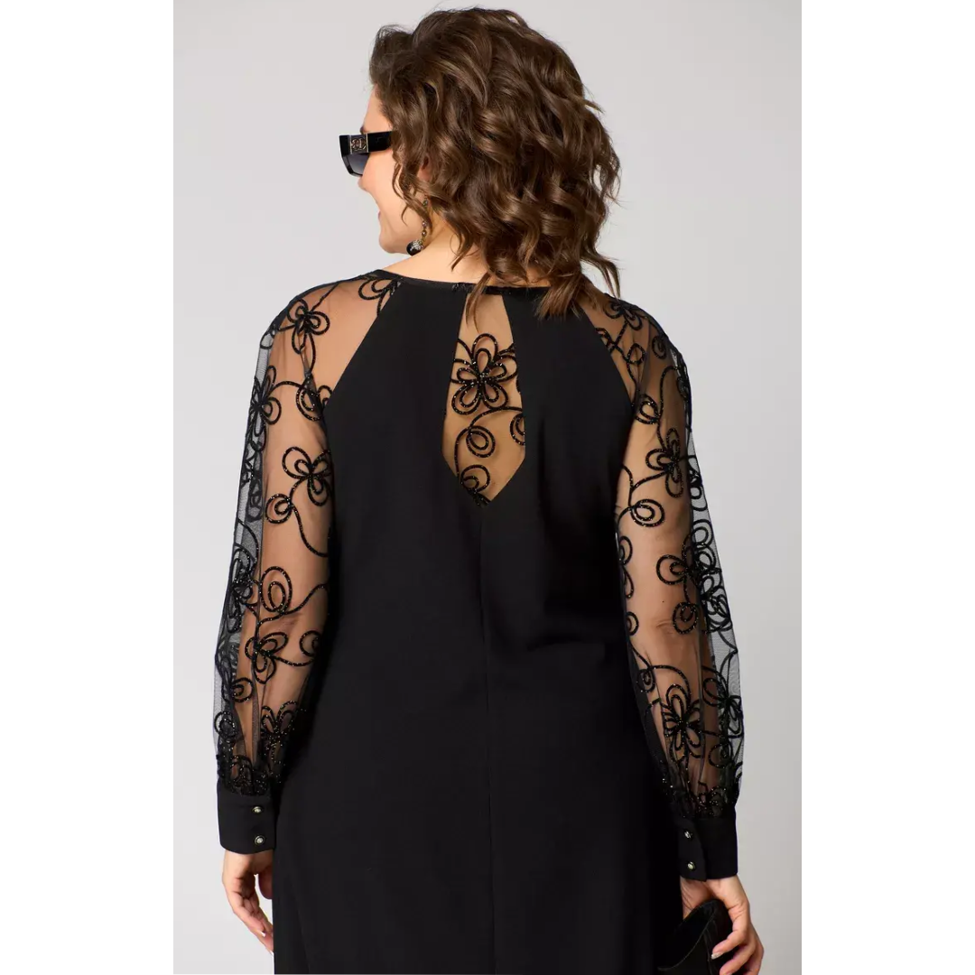 Camille® | Abito Elegante con Maniche in Pizzo