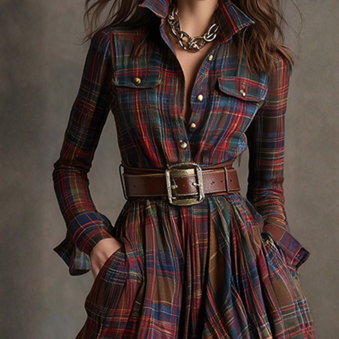 Beatrice® | Maxi Dress Retrò a Quadri